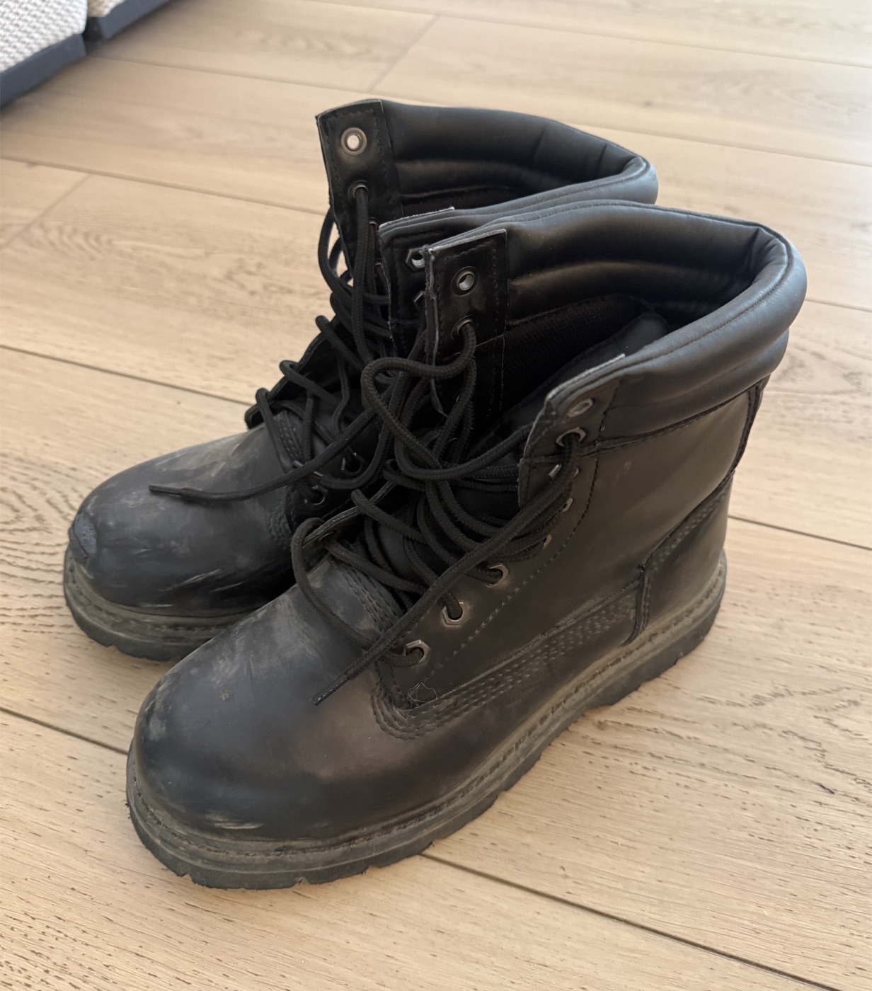 Bottes de travail noires