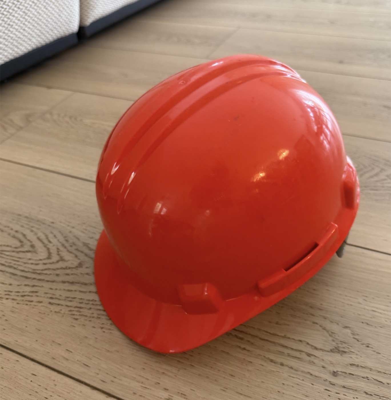 Casque de chantier orange