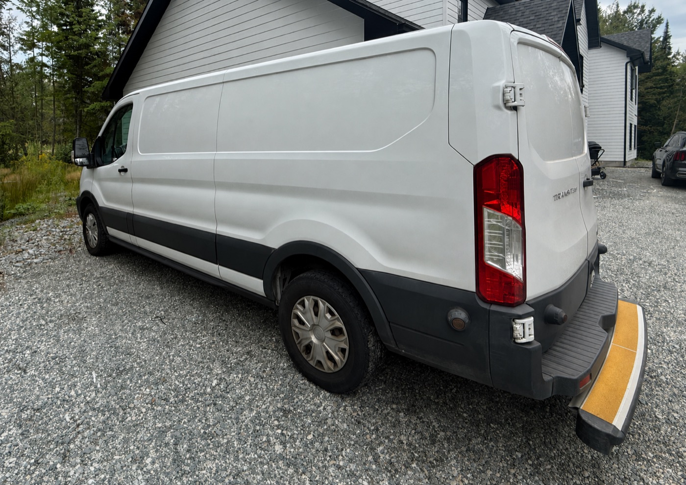 Van de service blanc